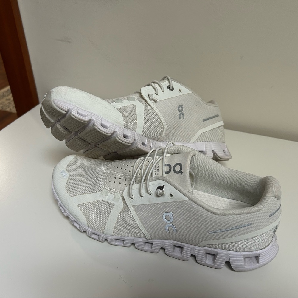 On Cloud all white sneakers / Women size 10